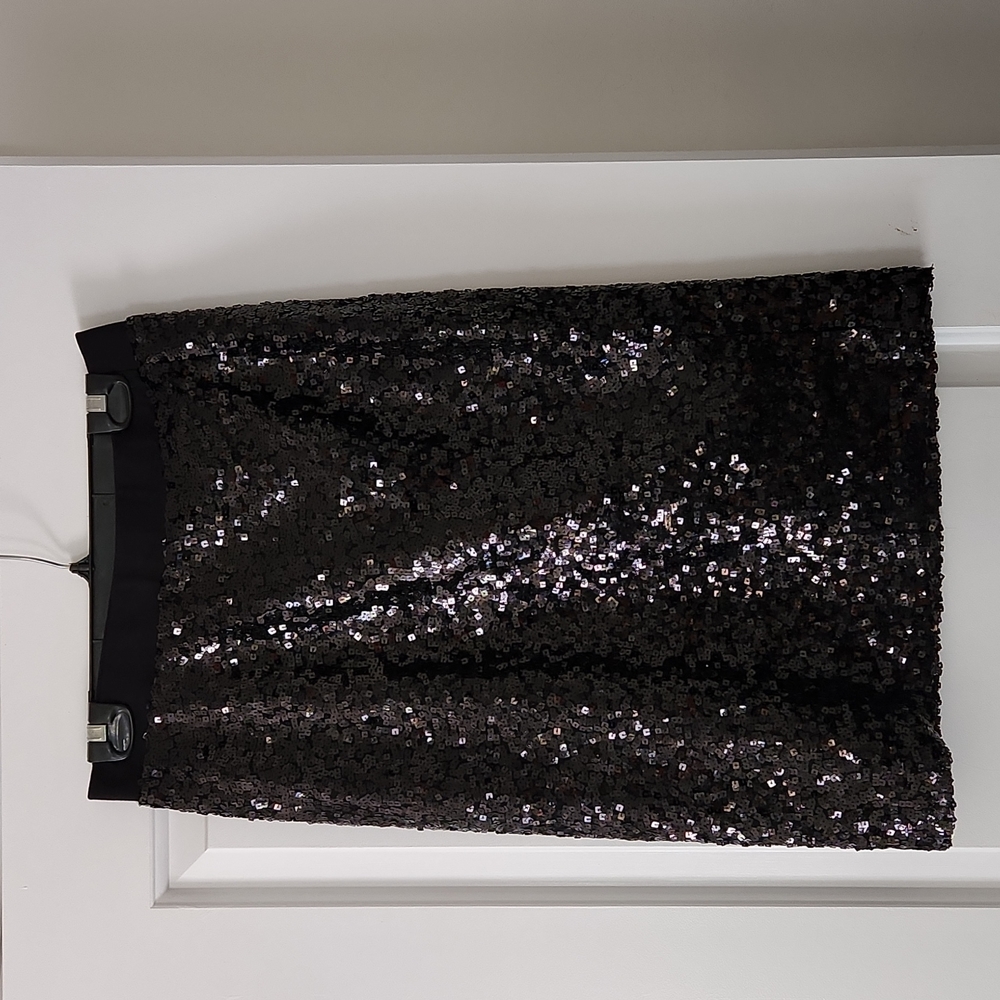 Sequin midi skirt